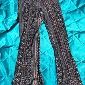 bootcut multi colored pants